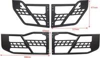 Load image into Gallery viewer, Front &amp; Rear Tubular Half Doors fit for 2007-2018 Jeep Wrangler JK Unlimited 4-Door¡ê?Set Off Road Trail Door LYAM-267
