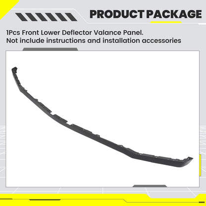 Front Lower Deflector Valance Panel Compatible with 2020-2022 Ford F250 F350 F450 F550 Super Duty LC3Z-17626-CA Bumper Valance (Tremor Package Only) Plastic (PP) Black LYAP-X1131