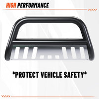 Load image into Gallery viewer, Bull Bar Compatible with 2005-2015 Toyota Tacoma 3inches Tube Stainless Steel Black Front Bumper Brush Push Grille Guard LYAM-331
