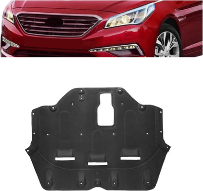 Engine Splash Shield Compatible with 2015-2017 Hyundai Sonata Front Lower Engine Cover Flocking Process Replacement for 29130C1000 29130C2100 HY1228188 LYAP-130S