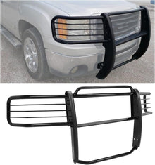 Brush Guard Compatible with 2007-2013 Chevy Silverado/GMC Sierra 1500 New Body Style (Not for 2500 HD Models) Powder Coated Bumper Grille Protection LYAM-194-1S
