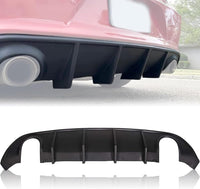 Load image into Gallery viewer, KUAFU Rear Diffuser Compatible with 2015-2024 Dodge Charger Scat SRT Daytona GT R/T Non-Widebody Models Valance Rear Bumper Lip Splitter Spoiler Diffuser Black LYAP-296S
