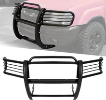 Front Bumper Protector Brush Grille Guard Compatible with Nissan 2001-2004 Frontier Powder Coated Black Steel LYAM-188S