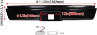 Load image into Gallery viewer, Rear Steel Roll Pan Bumper License Plate LED Light Compatible with 1999-2007 Chevy Silverado &amp; GMC Sierra 1500 2500 3500 Pickup Trucks LYAM-397
