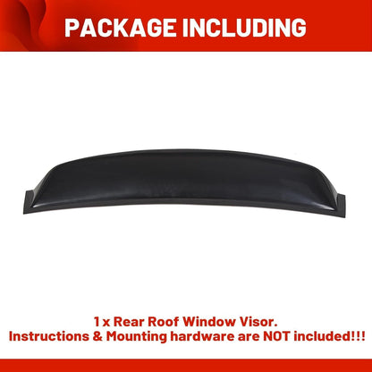 Roof Spoiler Compatible with 2006-2015 Honda Civic 4DR Sedan, Window Deflector Black Rear Visor Vent Wing, ABS Guards Shade LYAP-471