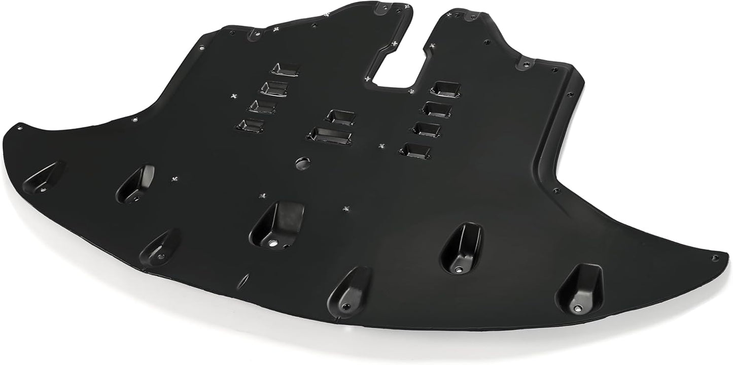 Front Engine Splash Shield Compatible with 2016-2020 Kia Sorento EX LX S SX Limited 3.3L Replacement for KI1228152 29110C6800 Engine Under Cover w/Aluminum Pad Black LYAP-755T