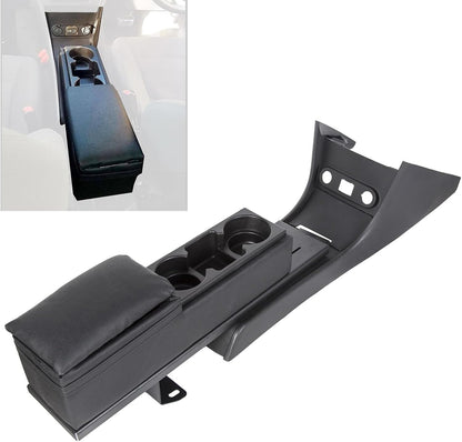 Center Console Kit Compatible with 2011-2020 Dodge Charger Police w/Mini Cup Holder Plate and Trim Set (You Will Receive Two Packages) LYAP-311-2+LYAP-311-3
