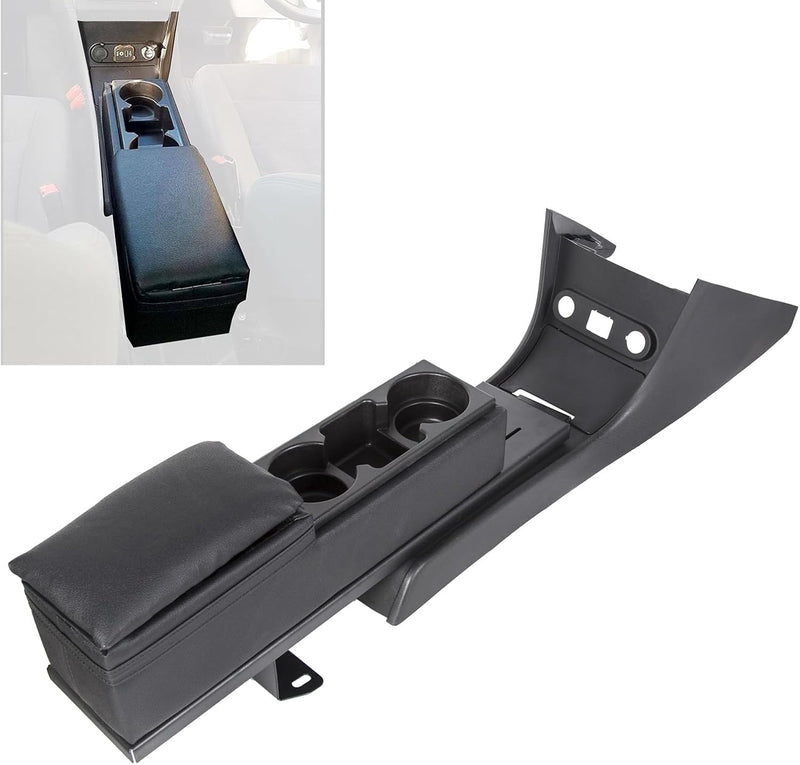 Center Console Kit Compatible with 2011-2020 Dodge Charger Police w/Mini Cup Holder Plate and Trim Set (You Will Receive Two Packages) LYAP-311-2+LYAP-311-3
