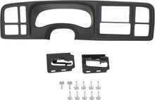 Double DIN Dash Bezel Cover Kit Compatible With 1999-2002 GM Full-Size Trucks SUV's Chevy Silverado Sierra Car Stereo Radio Replacement for 15731974 15772850 Matte Black LYAP-371
