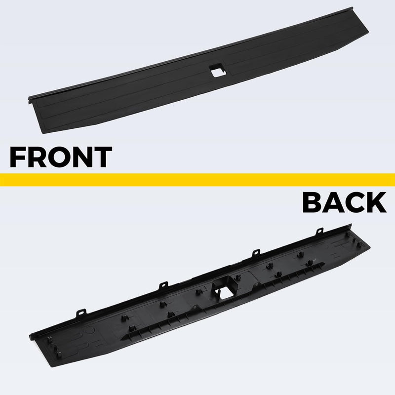 KUAFU Tailgate Molding Top Trim Cap Cover Compatible with 2017-2022 Ford F250 F350 Super Duty Flex Step Replacement for HC3Z-9940602-A FO1904134 Rear Center Piece LYAP-555S