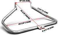 Load image into Gallery viewer, Chrome Engine Guard Highway Crash Bar Compatible with 2000-2017 Harley Heritage Softail Fat Boy Springer FLST Replacement for HD49004-00 LYHD-37S

