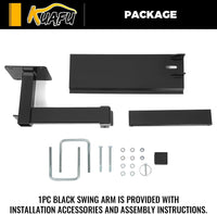 Load image into Gallery viewer, KUAFU RV Bumper Grill Mount Swing Arm Universal for RVs Campers Trailers Grilling Tailgating Grill 4?¡À Bumper Mounted LYOM-258

