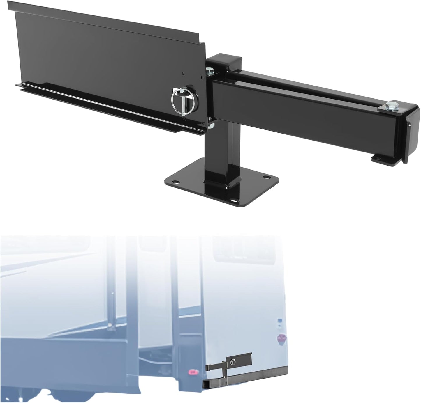 RV Bumper Grill Mount Swing Arm Universal for RVs Campers Trailers Grilling Tailgating Grill 4??¨¤ Bumper Mounted LYOM-258