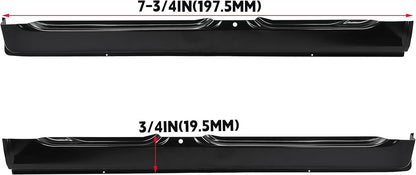 Outer Rocker Panel Compatible with 2002-2009 Dodge Ram 1500 2500 3500 4Dr Quad Cab Pickup Driver & Passenger Side LYAM-113-A
