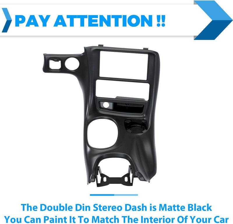 Double Din Stereo Dash Installation Compatible with 1997-2004 Chevrolet Corvette C5 Replacement for 10407815 LYAP-310S