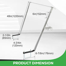 RV Clothes Drying Rack Bumper-Mounted Clothesline Compatible with 4inches Square RV Bumpers Versatile Clothes Line Aluminum Powder Coated Silvery LYOM-106
