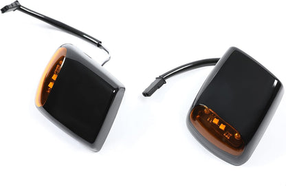HECASA LED Roof Marker Lights Compatible with 2015-2019 Chevy Chevrolet Silverado Sierra 2500 HD 3500 HD Cab Marker Top Clearance Running Lights Amber Light Replacement for 23463750 22794642