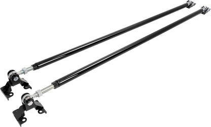 Traction Tie Bars Compatible with 2001-2010 Chevrolet Silverado GMC Sierra 2500HD 3500HD Steel Black Powder Coated LYAM-X1933