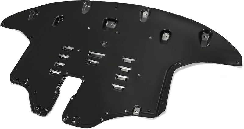 KUAFU Front Engine Splash Shield Compatible with 2016-2020 Kia Sorento EX LX S SX Limited 3.3L Replacement for KI1228152 29110C6800 Engine Under Cover w/Aluminum Pad Black LYAP-755T