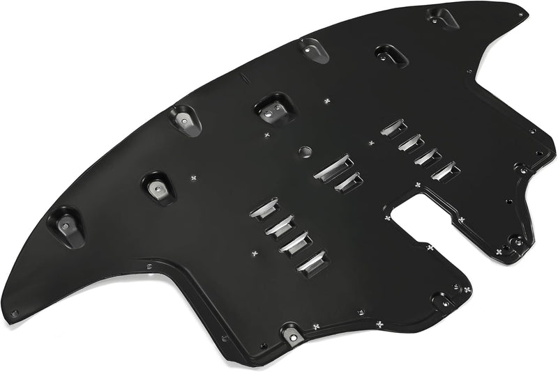 KUAFU Front Engine Splash Shield Compatible with 2016-2020 Kia Sorento EX LX S SX Limited 3.3L Replacement for KI1228152 29110C6800 Engine Under Cover w/Aluminum Pad Black LYAP-755T