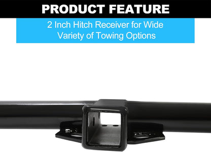 Class 3 Trailer Hitch Compatible with 2007-2011 Honda CRV CR-V 2-inch Towing Hitch Receiver Rear Bumper Tow Kit LYAM-503S