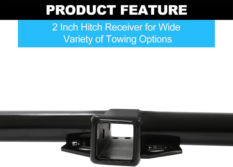Class 3 Trailer Hitch Compatible with 2007-2011 Honda CRV CR-V 2-inch Towing Hitch Receiver Rear Bumper Tow Kit LYAM-503S