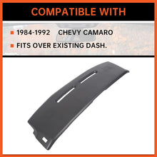 Dashboard Cover Cap Compatible with 1984-1992 Chevy Camaro Replacement Shell Bezel Dash Pad Overlay Cover LYAP-367S