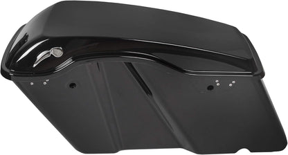 Hard Saddle Bags Trunk W/Lid & Latch Key Compatible with Harley 1993-2013 Davidson Road King Glide Softail All Touring Models LTS