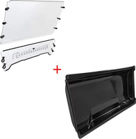 Load image into Gallery viewer, HECASA Front Windshield &amp; Roof Canopy Compatible with 2005-2020 John Deere Gator TS/TX/TE Scratch Resistant (You Will Receive Two Separated Packages)
