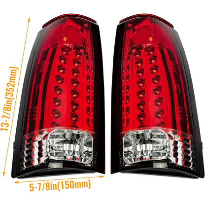 HECASA LED Tail Lights Compatible with 1988-2000 Silverado Suburban C/K