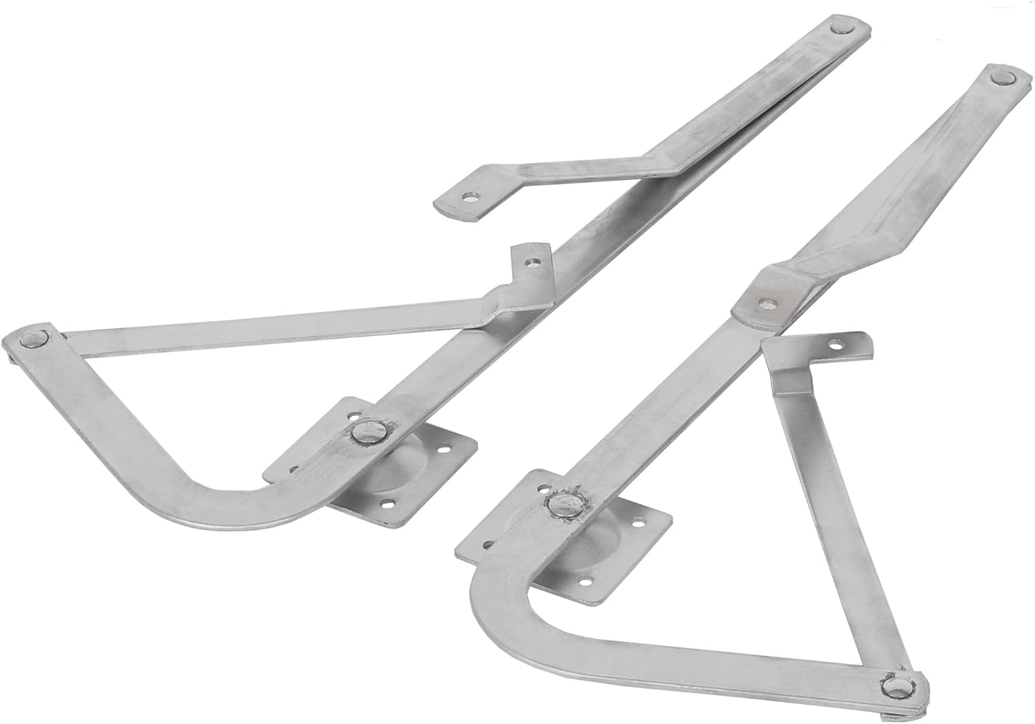 55-2 Attic Ladder Spreader Hinge Arms Replacement Counter Balance Arms Hinge Kit Compatible with 2010-Up Werner Mk 5, WU2210, W2208, W2210 Thick Zinc LYOM-059