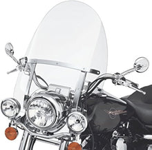 29inches x 22inches Motorcycle Windshield Compatible With 1994-2024 Harley Davidson Touring Road King FLHR FLHRS FLHRCI w/Bracket Mounting Bracket Detachable Quick Release Clear WSD-06