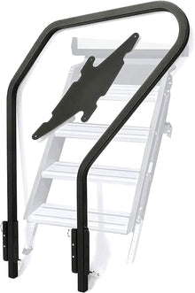 RV Handrail Compatible with Any Generation 3 Triple Or Quad Solid Step for 5th Wheel Rvs Travel Trailers Steel 3 or 4 Step LYOM-072