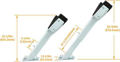 Adjustable Bow Rest Catcher for Boat Trailer Compatible with 3 inch Wide Trailer Tongues (3x3 or 3x4) Assembly Silvery Steel Bracket LYOM-194