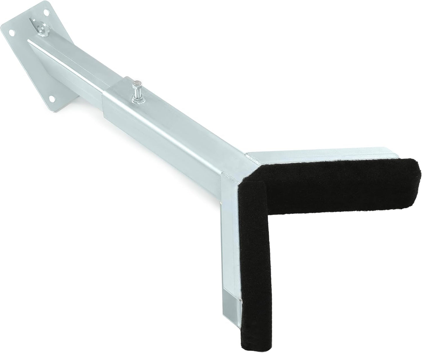 Adjustable Bow Rest Catcher for Boat Trailer Compatible with 3 inch Wide Trailer Tongues (3x3 or 3x4) Assembly Silvery Steel Bracket LYOM-194