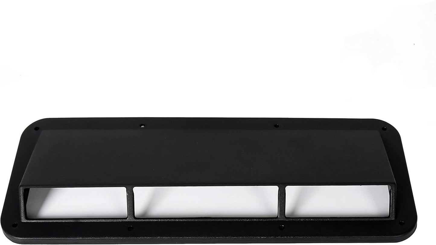 Cowl Vent Scoop Compatible with 1978-1995 Jeep CJ Wrangler YJ Air Vent Scoop Ram Air Induction Hood Scoop Ram Replacement for 13307.01 LYAP-178
