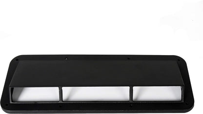Cowl Vent Scoop Compatible with 1978-1995 Jeep CJ Wrangler YJ Air Vent Scoop Ram Air Induction Hood Scoop Ram Replacement for 13307.01 LYAP-178
