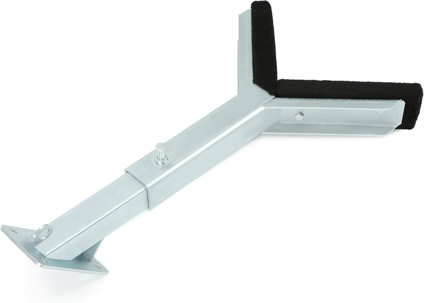Adjustable Bow Rest Catcher for Boat Trailer Compatible with 3 inch Wide Trailer Tongues (3x3 or 3x4) Assembly Silvery Steel Bracket LYOM-194