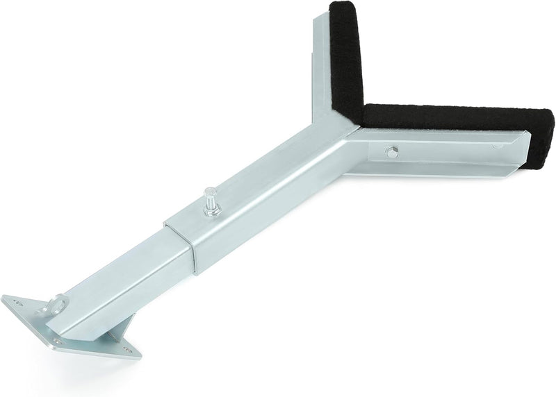 KUAFU Adjustable Bow Rest Catcher for Boat Trailer Compatible with 3 inch Wide Trailer Tongues (3x3 or 3x4) Assembly Silvery Steel Bracket LYOM-194