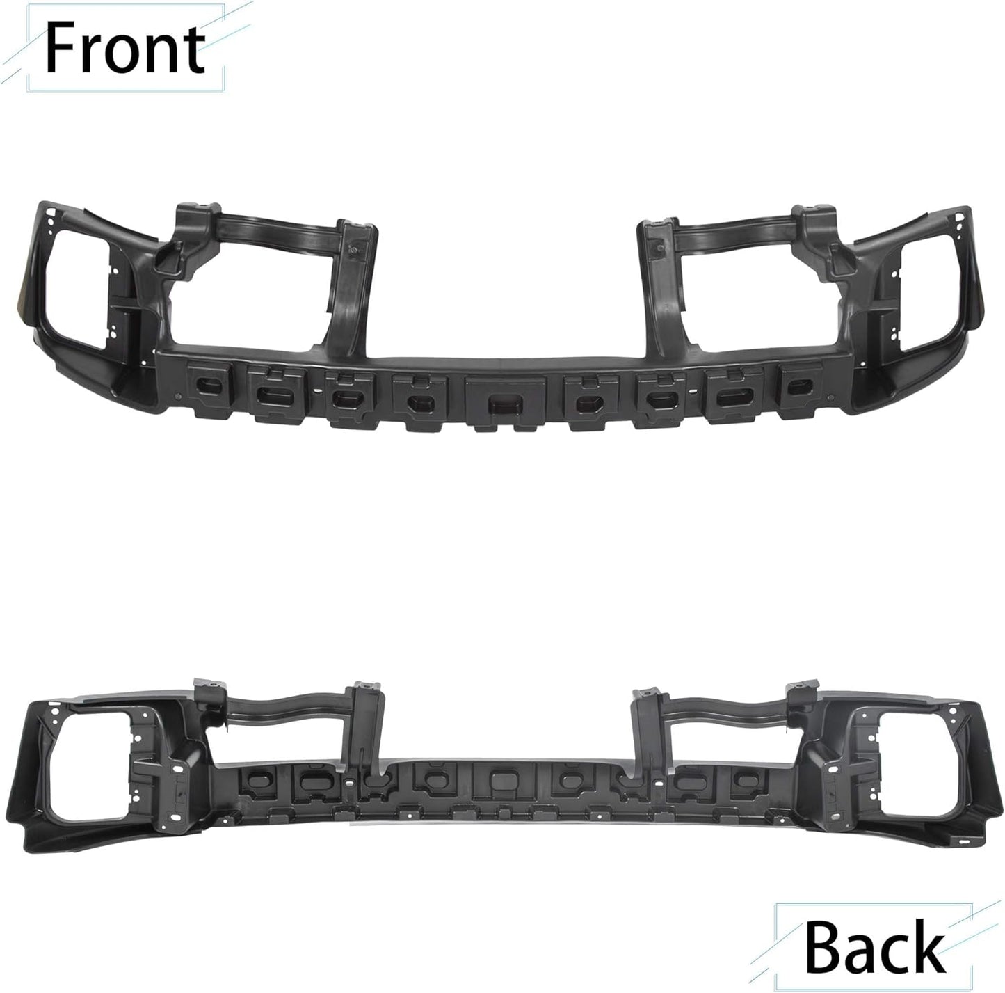 Front Bumper Absorber Compatible with 2013-2024 Dodge Ram 1500 All Cab Types Replacement For Part Number 68145441AC CH1070834 CH1070834C Face Bar Impact Bar LYAP-427
