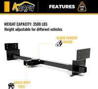 Load image into Gallery viewer, KUAFU Universal RV Trailer Hitch 2 Inch Class 3 Mount Receiver Tow Hitch Fits UP to 72inches Frame Replacement for 13703 Adjustable LYAM-688
