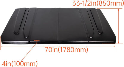 Universal Hard Top Roof Compatible with JD Gator 625 825i/Kawasaki MULE 4010/Bobcat 3400/Yamaha Rhino/Kawasaki Teryx/Full Size Polaris Ranger New Black LYMP-002T