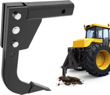 Adjustable Hitch Mounted Ripper for 2inches Receivers, 3 Point Trencher Compatible with ATVs UTVs Tractors, Plough Blade in Garden Bury Pipes Sow Seeds Lawn Digging Subsoil Heavy Duty LYOM-372