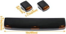 HECASA LED Roof Marker Lights Compatible with 2015-2019 Chevy Chevrolet Silverado Sierra 2500 HD 3500 HD Cab Marker Top Clearance Running Lights Amber Light Replacement for 23463750 22794642