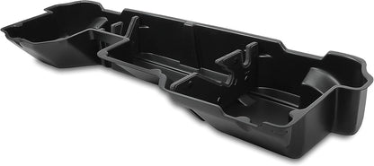 Under Seat Storage Box Compatible with 2019-2025 Dodge Ram 1500 Crew Cabs (New Body Style) Truck Organizer Back Underseat Container System- Black LYAP-115