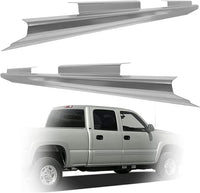 Load image into Gallery viewer, ECOTRIC Slip On Rocker Panels Compatible with 1999-2007 Chevy Silverado GMC Sierra 4 Door Crew Cab Replacement LYAM-270-1
