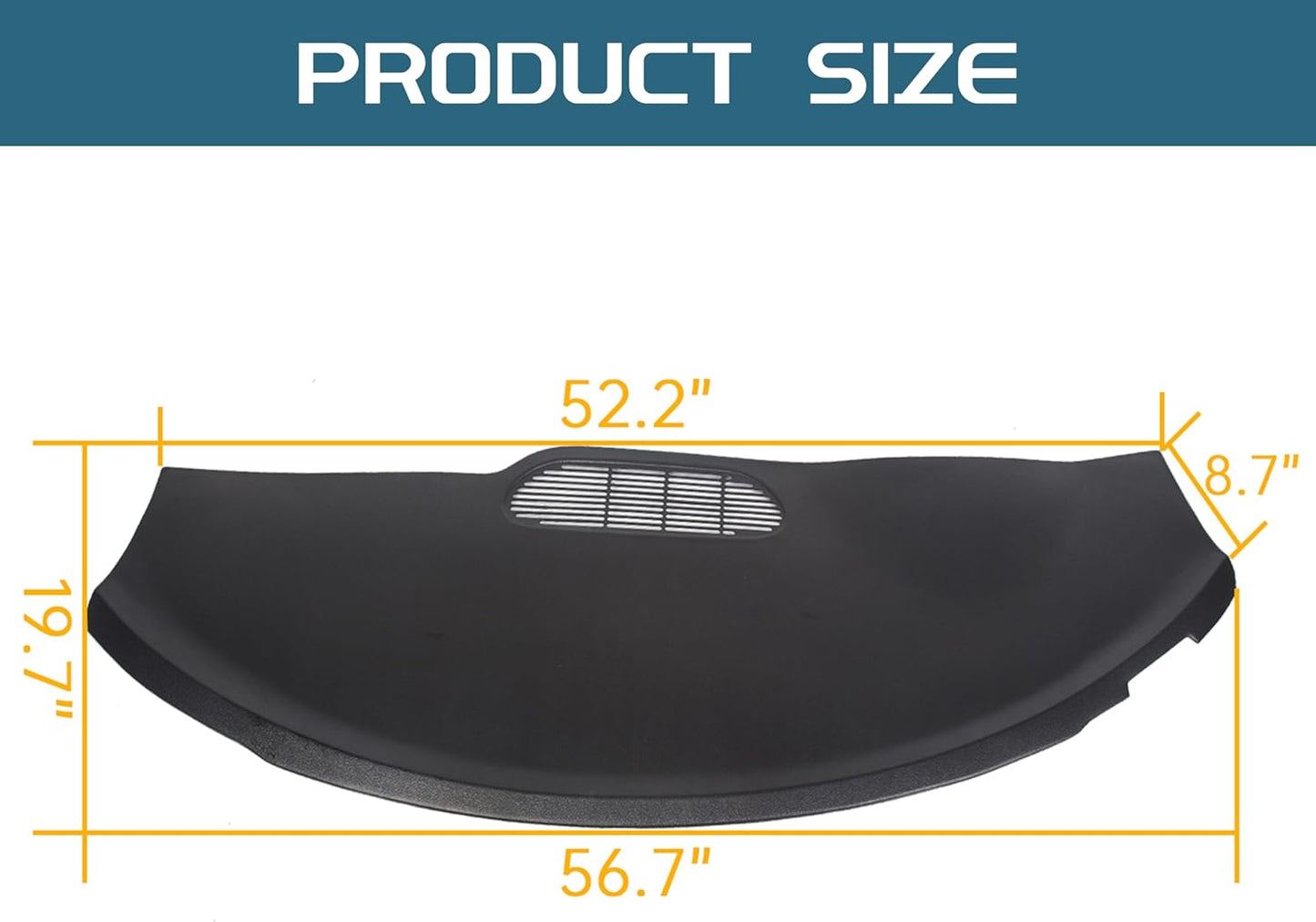 Dash Cover Compatible with 1997-2002 Camaro or Pontiac Firebird Molded Dashboard Cover Overlay Instrument Panel Bezel Black LYAP-294S