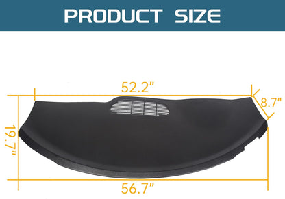 Dash Cover Compatible with 1997-2002 Camaro or Pontiac Firebird Molded Dashboard Cover Overlay Instrument Panel Bezel Black LYAP-294S