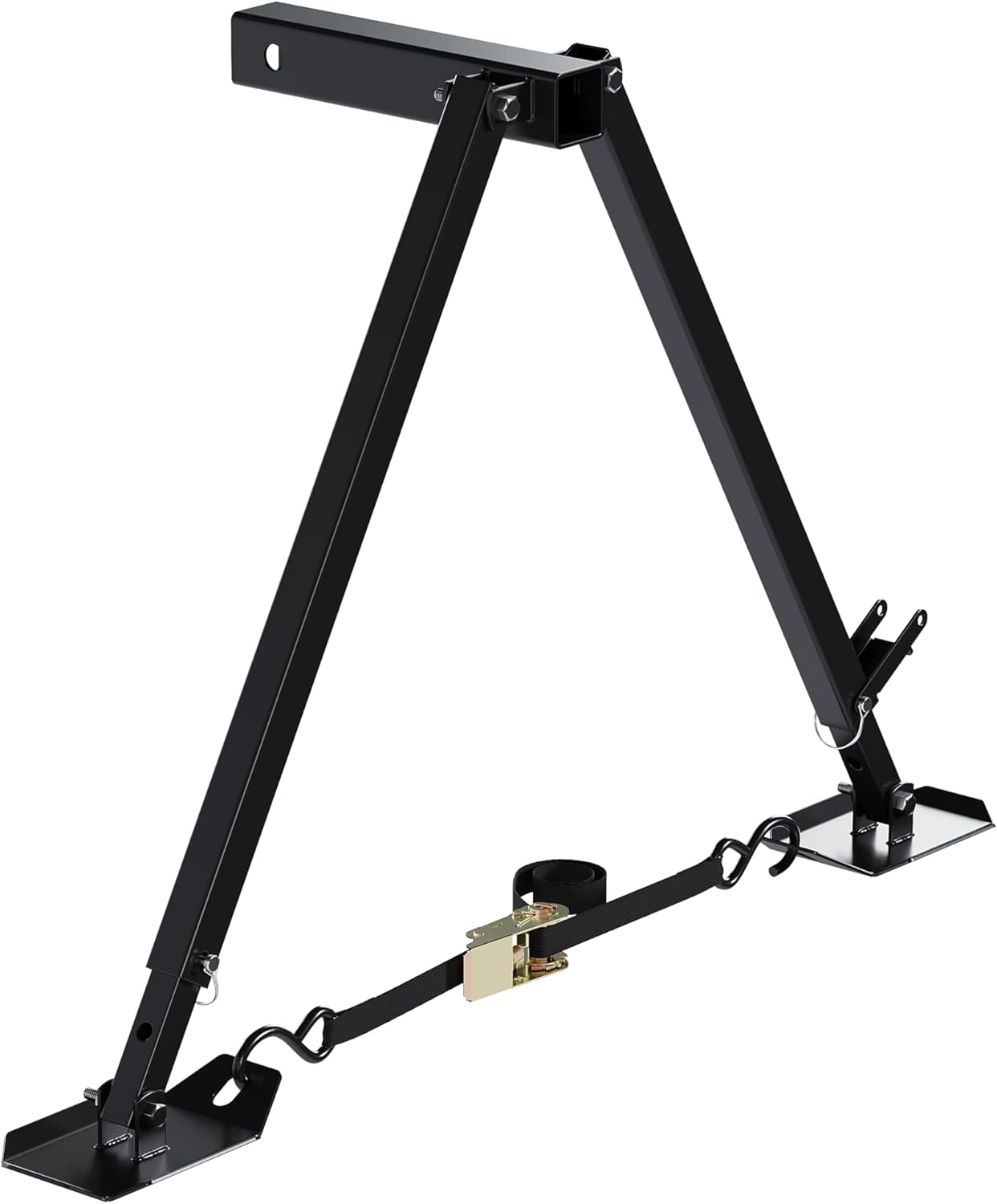 Hitch Mount Stabilizer Fit Any RV W/ 2inches Hitch Receivers Motorhomes Truck Campers Travel Trailers 5th Wheels Hitch Stabilizer Adjustable Height of 19-5/8inches-31-1/8inches LYOM-254