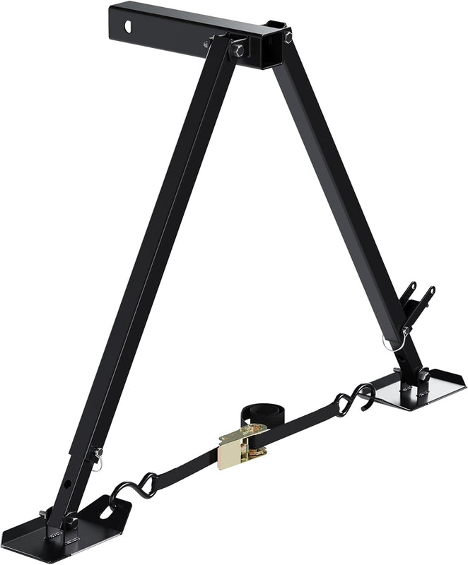 KUAFU Hitch Mount Stabilizer Fit Any RV W/ 2'' Hitch Receivers Motorhomes Truck Campers Travel Trailers 5th Wheels Hitch Stabilizer Adjustable Height of 19-5/8inches-31-1/8inches LYOM-254